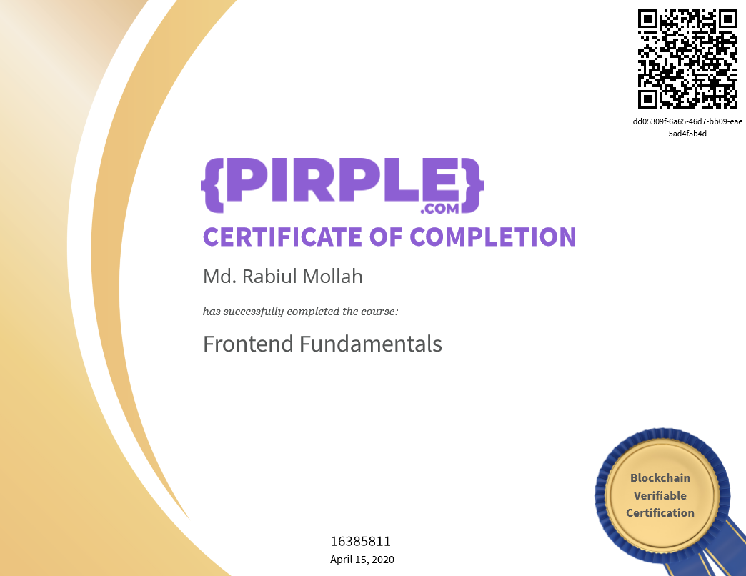 Fronted Fundamentals